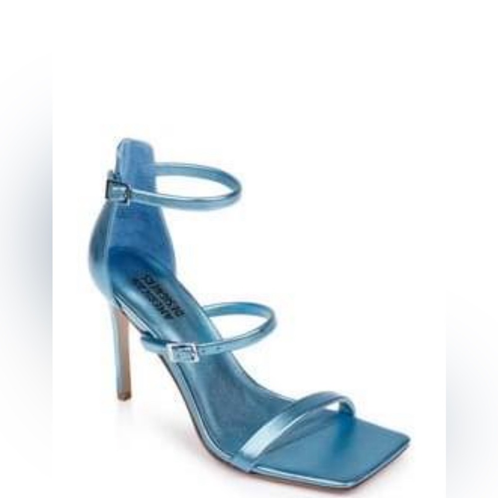American Designers Vogue Ankle Strap Sandal in Tranquil Blue - Size 10